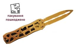 OUTLET Сувенірний ніж, модель з дерева  ВИКИДУХА  СКЕЛЕТОН (Золото)