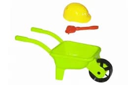Тачка будівельна, з каскою, лопатою, граблями, "Б"  KinderWay