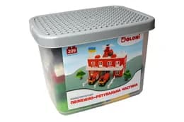 Конструктор блочний 013888/35 "Пожежно-рятувальна частина" 209 дет. в боксі DOLONI