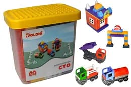 Конструктор блочний 013888/38 "СТО" 132 дет. в боксі DOLONI
