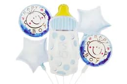Набір "It's a Boy" з бутилочкою 18" зірка 2шт + 18" круг 2шт + 1шт бутилочка 40x78cм