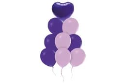 Набір з 9 повітряних кульок 13395 "Violet" ТМ "Твоя Забава"