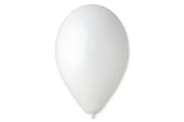 Кулька латексна, біла 02893(001) пастель 12"(30 см.) Gemar