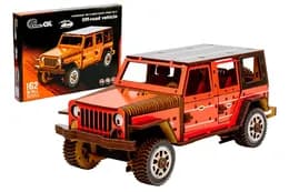 Конструктор Puz-25162 "Джип Wrangler" дерев'яний, розмір 25х11х11 см PuzzleOk