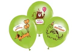 Латексні повітряні кульки 12" (30см.) 21533 "Make a wish" салатові ТМ "Твоя Забава" 50шт.