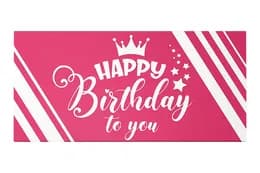 Подарунковий конверт 13089 "Happy Birthday to you" яскраво-рожевий 1шт Твоя Забава