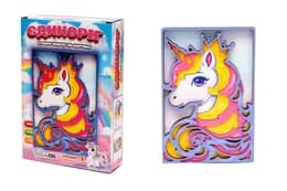 Картина пазл 3D Puz-40003 "Єдиноріг" дерев'яна PuzzleOk