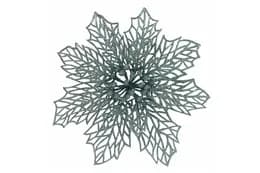 Новорічна іграшка Різдвяник павутинка (срібло) flower2-4 12*12*4 см(ціна за 1 шт)