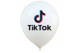 Латексна кулька 12" 10835 біла малюнком "Соціальна мережа" Balonevi