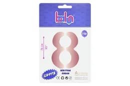 Фольгована кулька 02408 цифра "8" рожеве золото 30" (76 см) 1 шт Balun