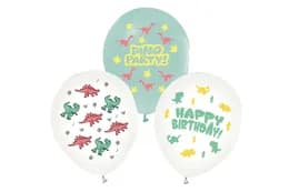 Латексні повітряні кульки 12" 03100 (30см.) "Dino Party" асорті ТМ "Твоя Забава" 50шт.