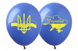 Латексні повітряні кульки 12" 01124 "Україна" сині 100 шт.  (30 см.) Show