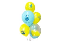 Набір з 9 повітряних кульок "Браш Україна" ТМ "Твоя Забава"