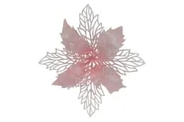 Новорічна іграшка Різдвяник (рожевий) flower1-8 15*15*4 см(ціна за 1 шт)