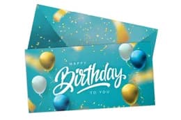 Паперовий конверт 15202 на гроші "Happy Birthday to you" 1шт.