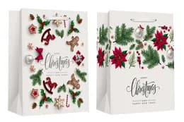 Пакет паперовий LARGE XMAS 22-9647-A 26*12.7*32.4 см асорті MALEVARO