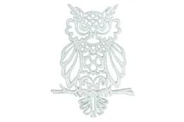 Новорічна іграшка Сова (білий) 12х8.5х0.3 см