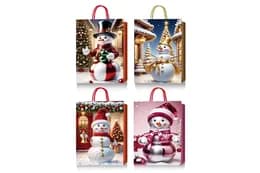 Подарунковий пакет "Сніговичок" S (18*23*10 см) 12шт