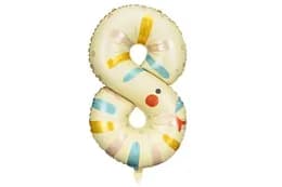 Фольгована кулька цифра "8" змія Party Deco (55х88см) 1шт.
