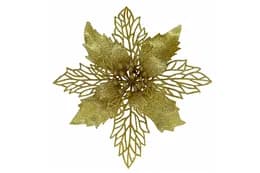 Новорічна іграшка Різдвяник (золото) flower1-3 15х15х4 см(ціна за 1 шт)