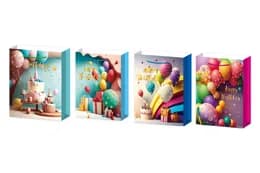 Пакет паперовий 760264ML "GIANT Air balloons" асорті р.40.6x16.5x55 см Malevaro