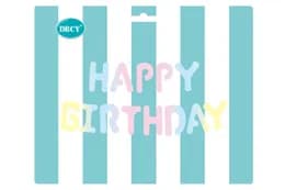 Надпис "Happy Birthday " макарун 16"