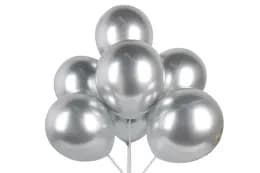 Латексна кулька срібна (silver) хром 12" 15145 (30 см.) 50шт.