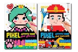 Видання для дозвілля серія РМ-84 "PIXEL Activity Book" МІКС Апельсин