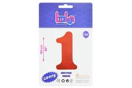 Цифра  "Balun" 1 червона  40" (101см)