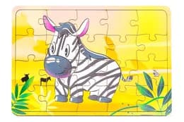 Дерев'яний пазл 20 ел. на планшеті "Зебра" р. 21*13.5*0.5 см Арт-10029 PuzzleOk