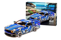 Дерев'яний 3D конструктор Muscle car GT (синя) Puz-00944 PuzzleOk