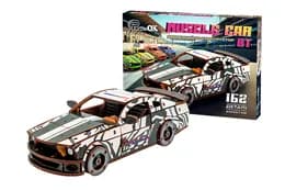 Дерев'яний 3D конструктор Muscle car GT (біла) Puz-00945 PuzzleOk