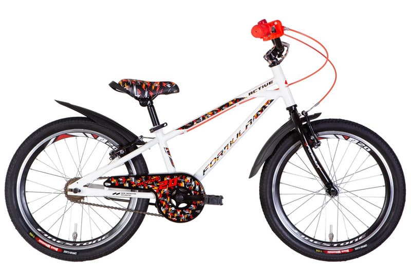 Велосипед 20" FORMULA ACTIVE білий, LED-ковпачок OPS-FRK-20-161-20