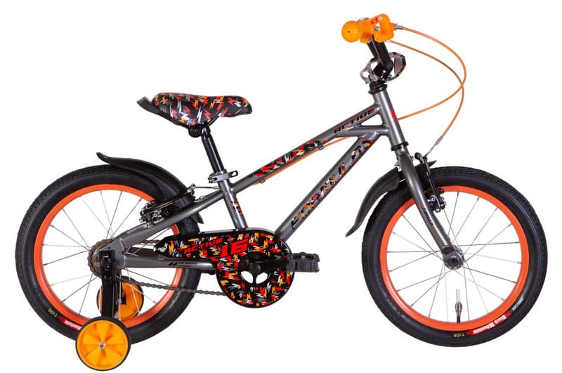 Велосипед 16" FORMULA ACTIVE сірий, LED-ковпачок OPS-FRK-16-167-16