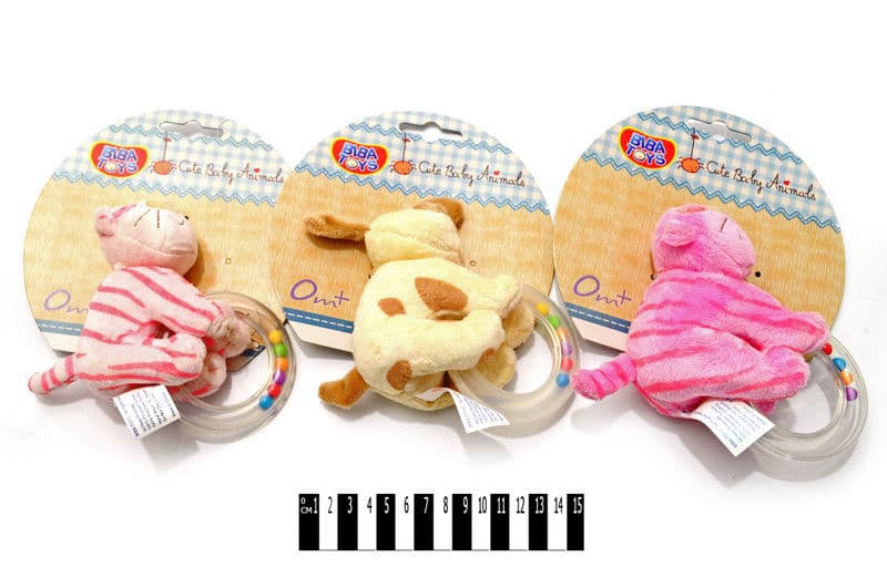 Іграшка-брязкальце Biba Toys 618 котик\\песик\\крокодил (шт.)