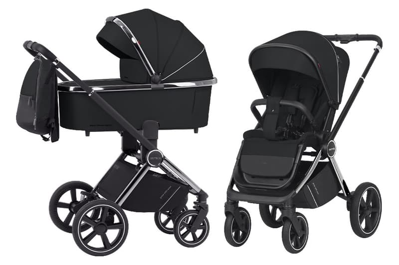 Коляска універсальна CRL-6511 NF "Ultimo" 2in1 Sable Black CARRELLO