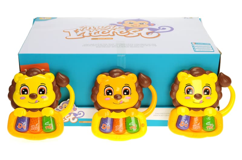 Брязкальце 855-54A "Левеня" на батарейках, в дисплеї 12 шт. YG Toys