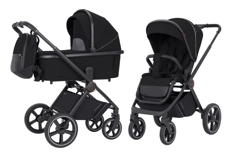 Коляска універсальна CRL-6518 "Ultimo" 2in1 Sable Black CARRELLO