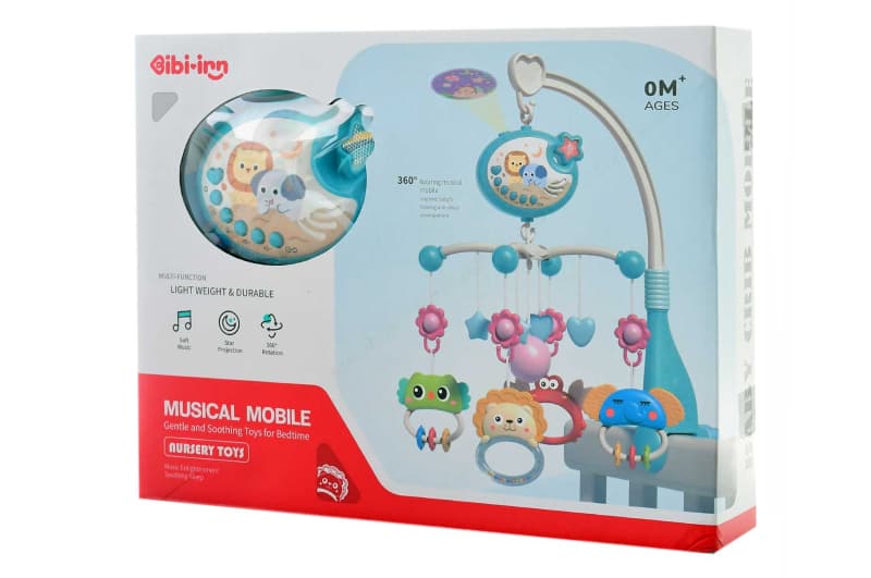 Мобіль на ліжко 648A-66 з проектором, в коробці р.32x6,8x24,5 см YG Toys
