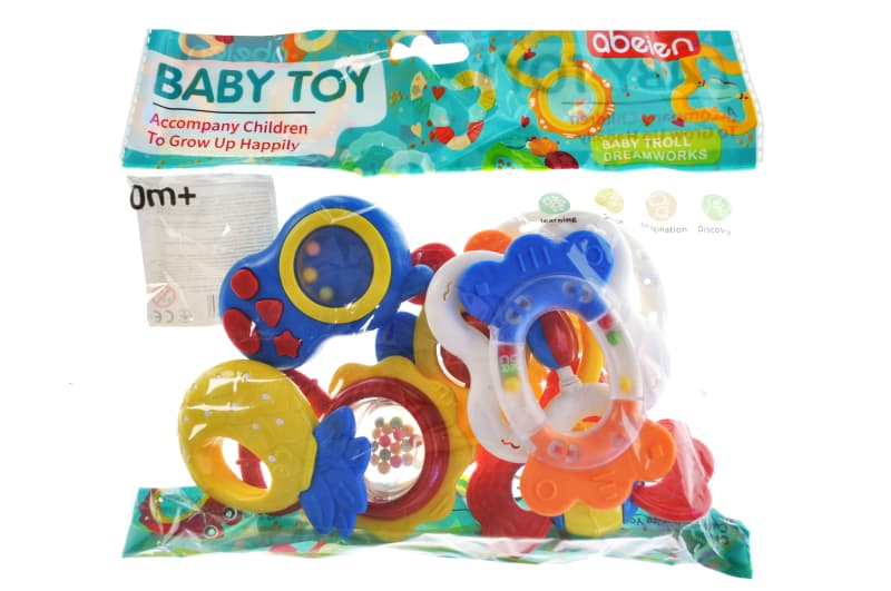 Набір брязкалець 530G в кульку 8 шт. р.27x28 см YG Toys