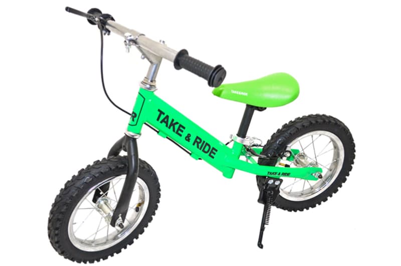 Велобіг Take&Ride RB-50 Pro з тормозами і лапкою салатово-чорний