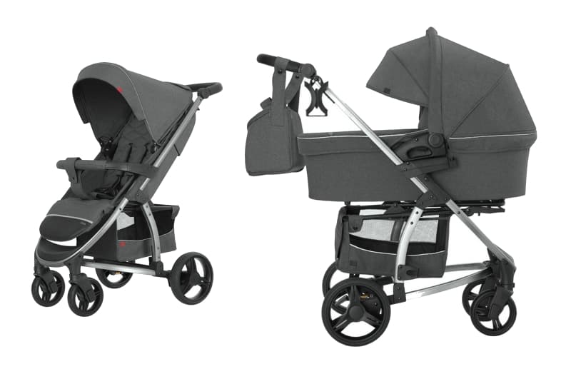 Коляска універсальна CARRELLO Vista CRL-6501/1 (2in1) Steel Grey