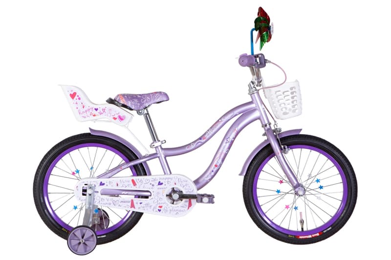 Велосипед ST 18" FORMULA ALICIA бузковий +багажник для ляльок, крилом ST OPS-FRK-18-102