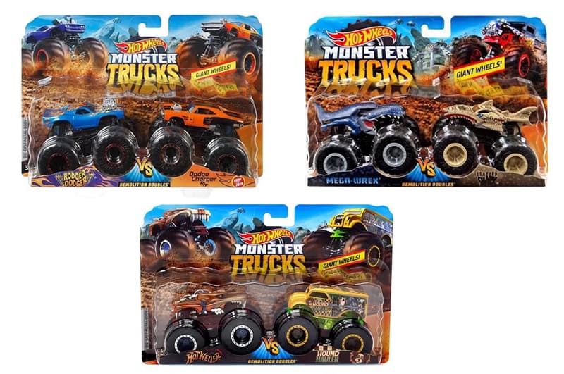 Набір із 2 машинок-позашляховиків FYJ64 серії «Monster Trucks» Hot Wheels (в ас.)