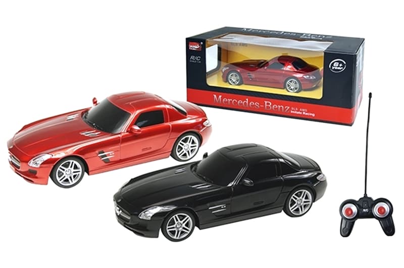 Машина на батарейках р/к, 8822/27046 1:24 R/C MERSEDES-BENZ SLS AMG,2 кольори, в коробці 29*14*11см