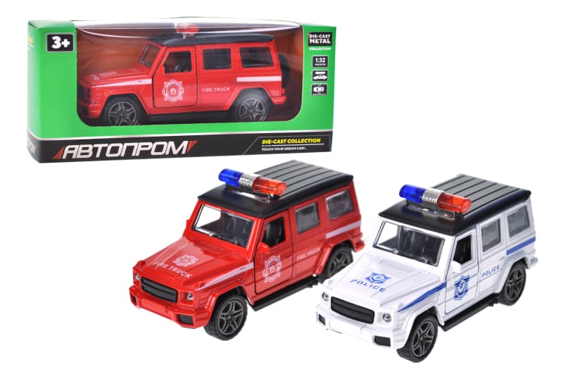 Машина металева 3619 "АВТОПРОМ",1:32,3 кольори, відкриваються двері, в коробці 16*7*7 см