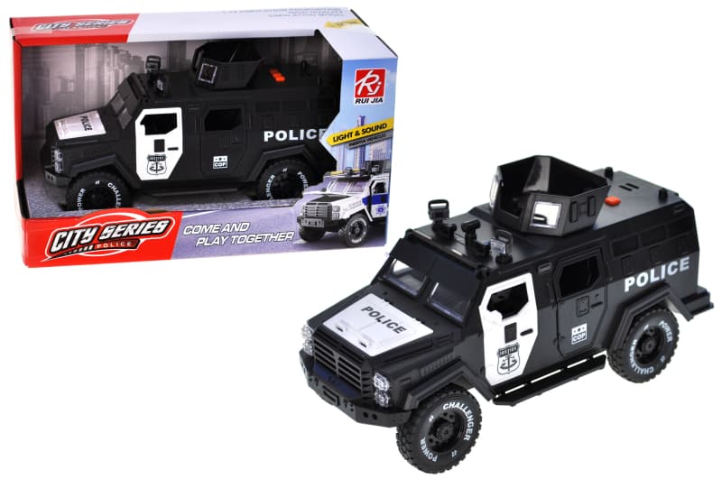 Машина інерційна RJ9808B "Поліція" озвучена, зі світлом, в коробці YG Toys