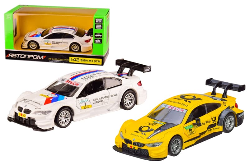 Машина металева "Автопром" 4314 1:42 BMW M3 DTM, відкриваються двері, коробка 14,5*6,5*7 см