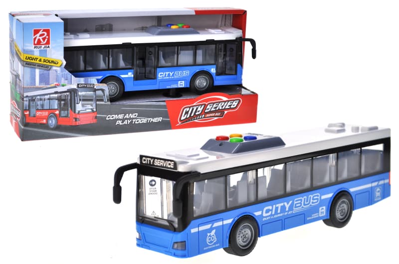 Автобус інерційний, озвучений, зі світлом, в коробці RJ5503 р.27,3*8,3*9,3см