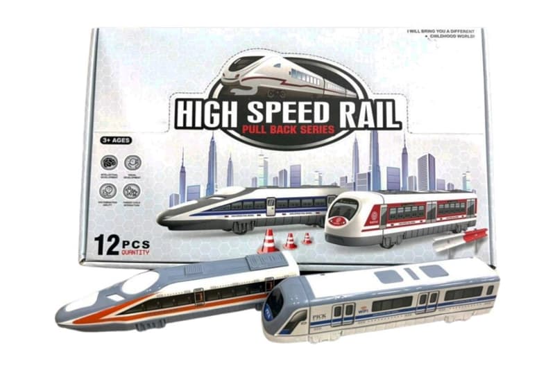 Потяг інерційний YM-F15 12 шт в дисплеї р.35,9x3,6x23,5см YG Toys